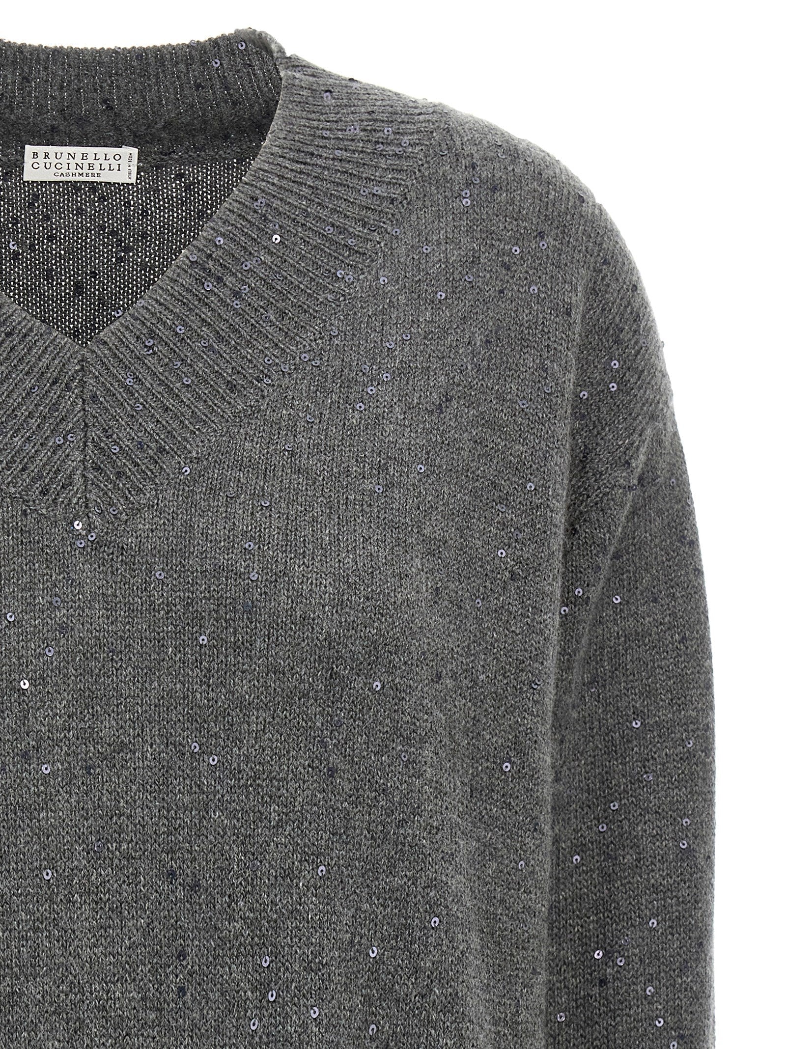 BRUNELLO CUCINELLI - BRUNELLO CUCINELLI - Sequin sweater - Women’s Knitwear