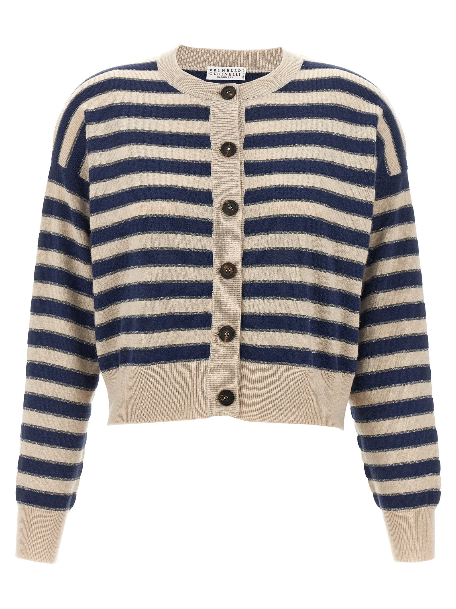 BRUNELLO CUCINELLI - BRUNELLO CUCINELLI - ’Sparkling Stripes’ cardigan - Women’s Knitwear