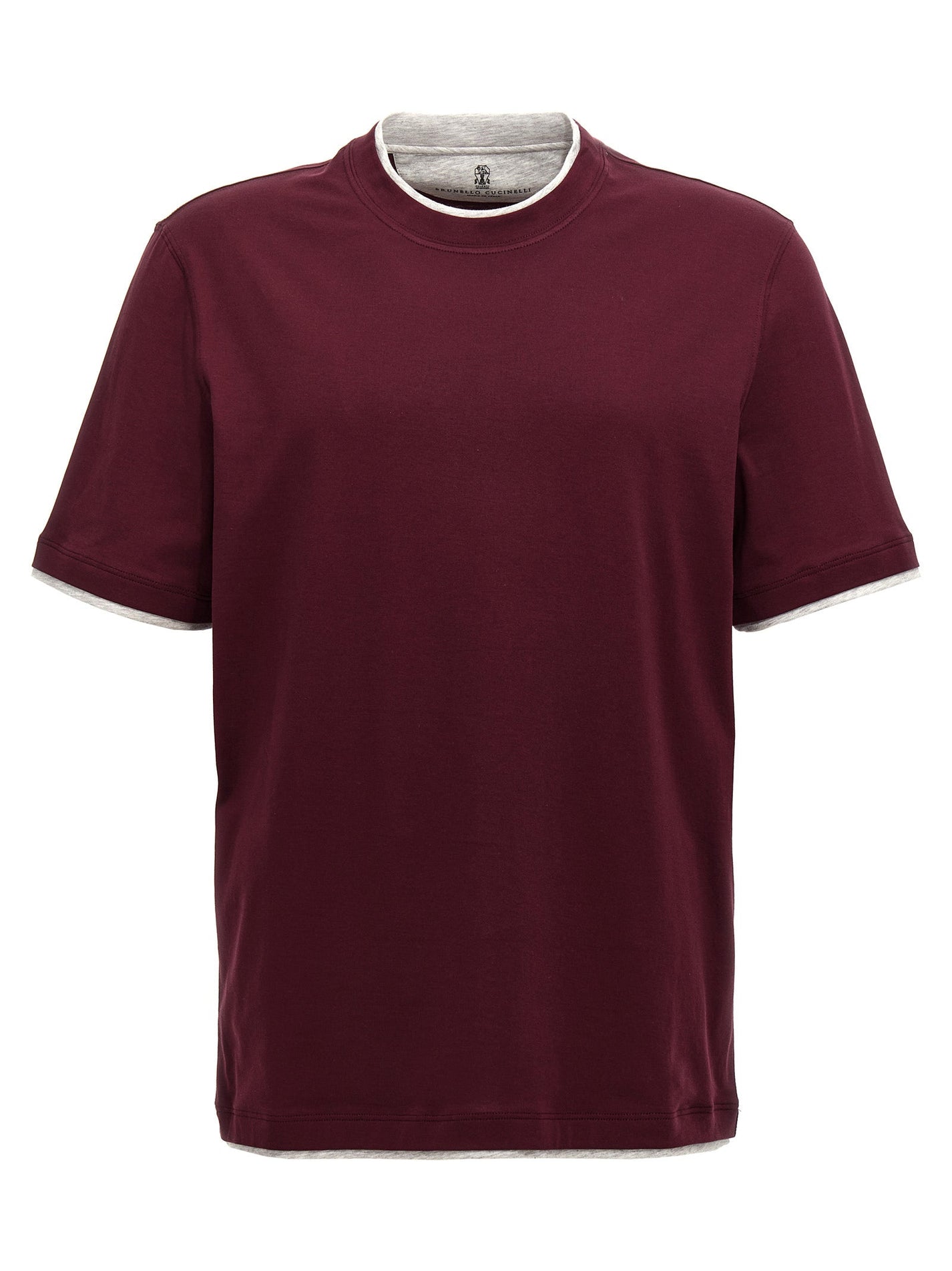 BRUNELLO CUCINELLI - BRUNELLO CUCINELLI - Double layer t-shirt - Men’s Tops