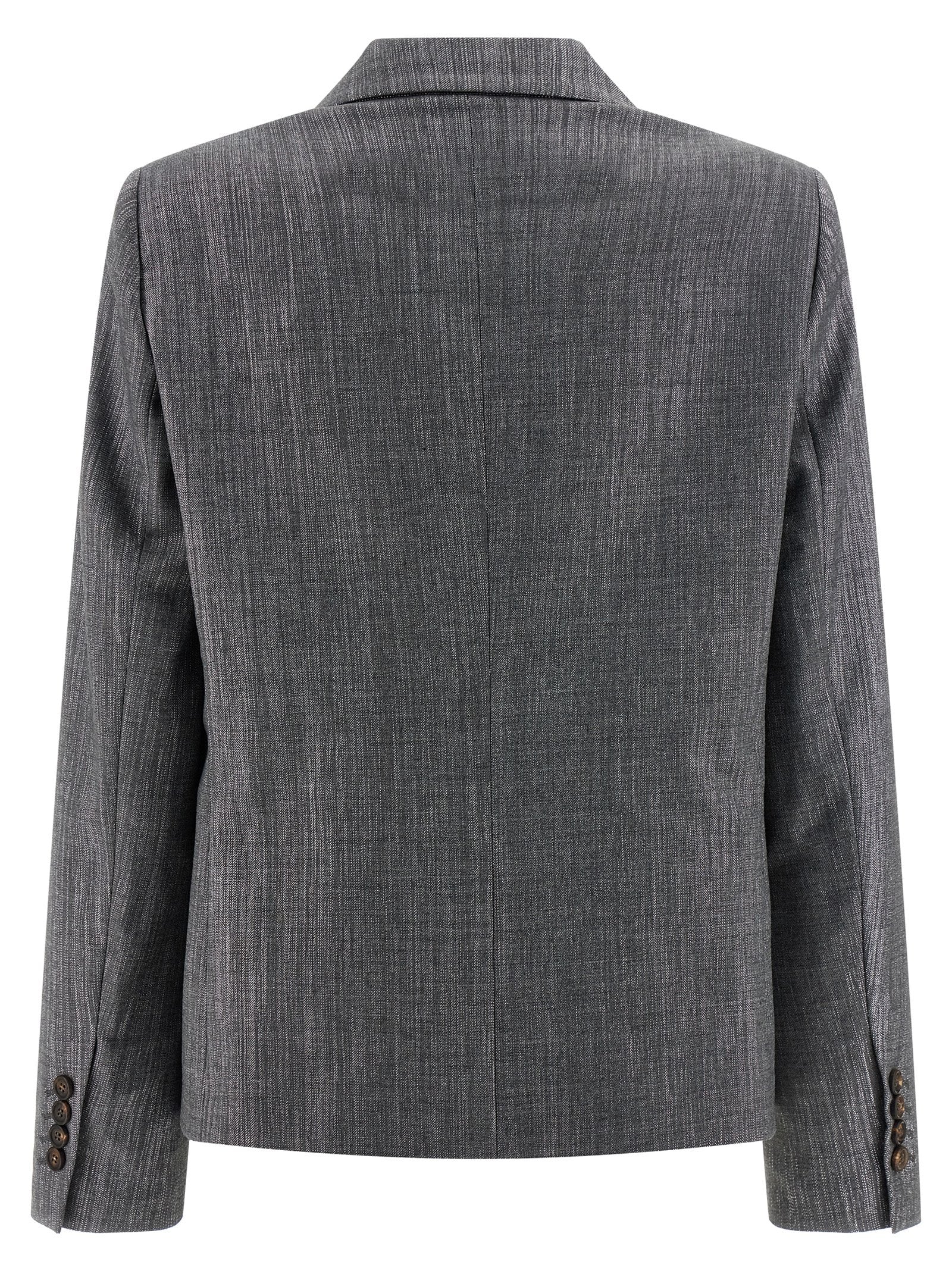BRUNELLO CUCINELLI - BRUNELLO CUCINELLI - Blazer twill Sparkling - Women’s Clothing