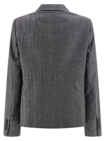BRUNELLO CUCINELLI - BRUNELLO CUCINELLI - Blazer twill Sparkling - Women’s Clothing