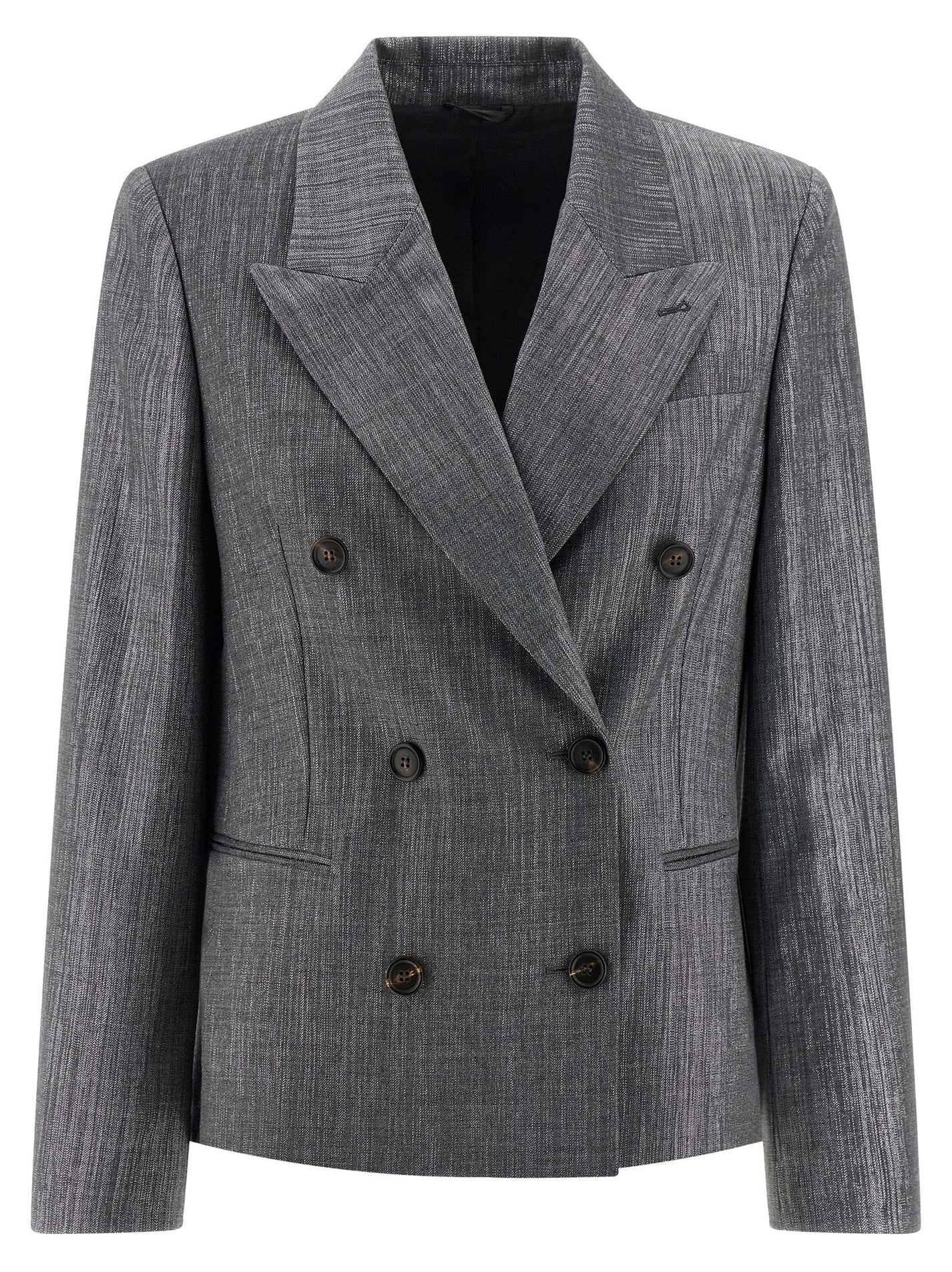 BRUNELLO CUCINELLI - BRUNELLO CUCINELLI - Blazer twill Sparkling - Women’s Clothing