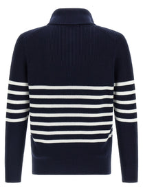BRUNELLO CUCINELLI - BRUNELLO CUCINELLI - English half-ribbed sweater - Men’s Knitwear