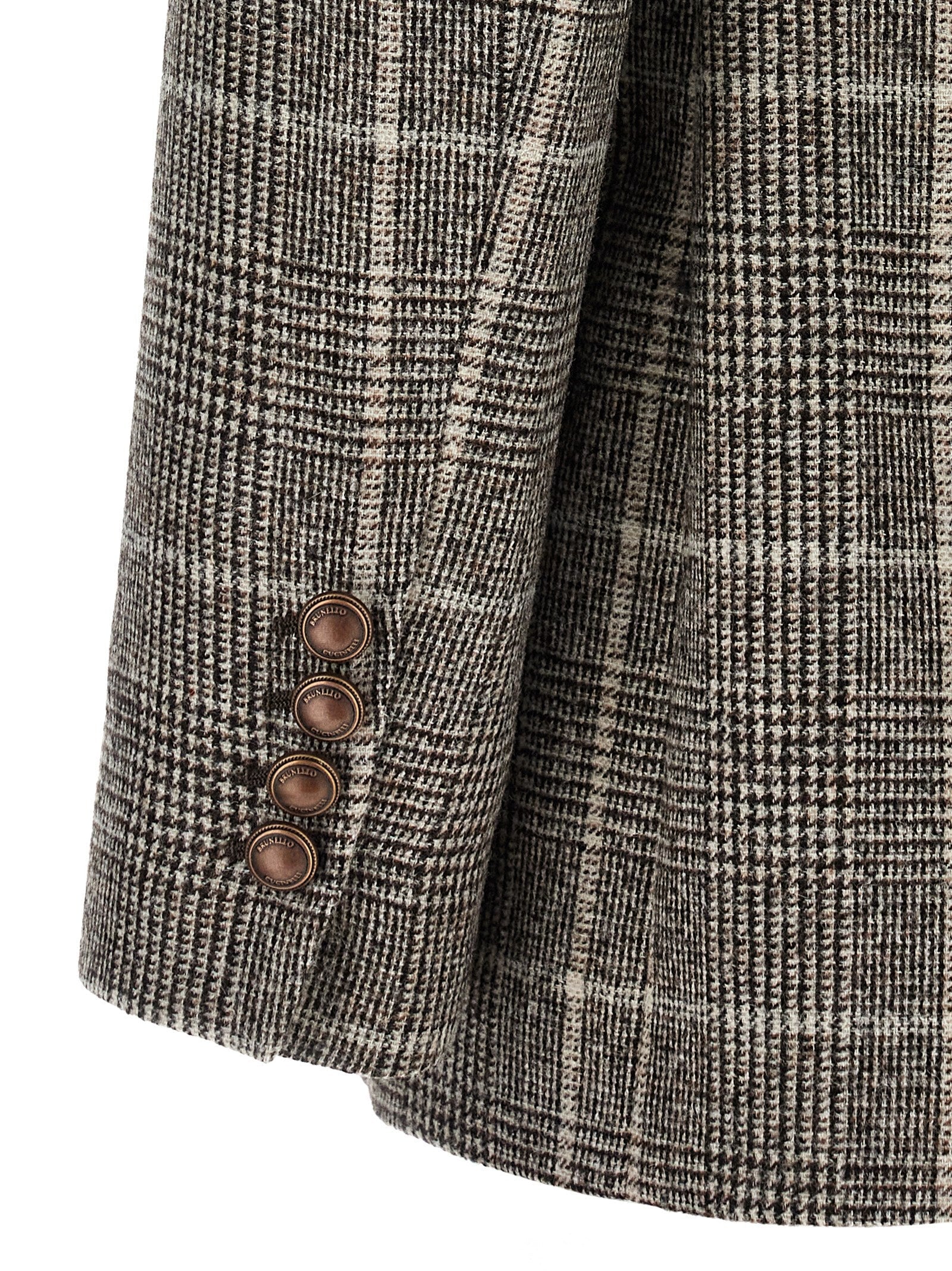 BRUNELLO CUCINELLI - BRUNELLO CUCINELLI - Prince of Wales blazer - Women’s Clothing