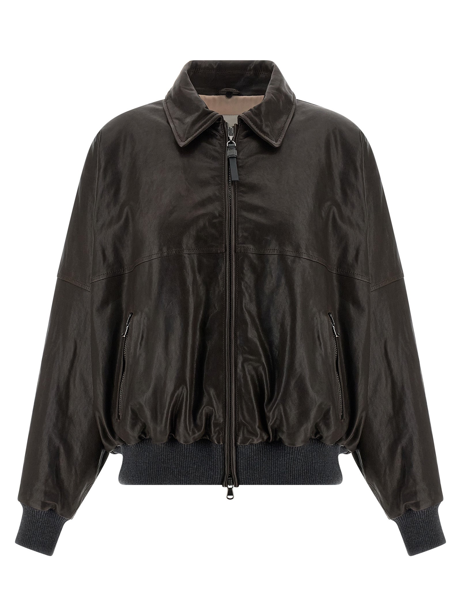 BRUNELLO CUCINELLI - BRUNELLO CUCINELLI - ’Aviator’ bomber jacket - Women’s Outerwear