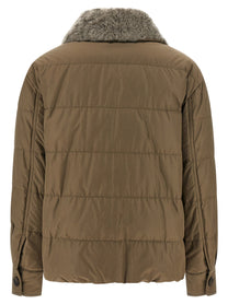 BRUNELLO CUCINELLI - BRUNELLO CUCINELLI - Monile sherling down jacket - Women’s Outerwear