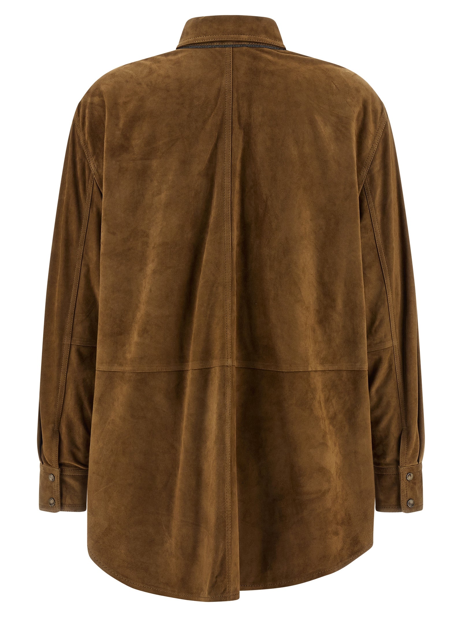 BRUNELLO CUCINELLI - BRUNELLO CUCINELLI - Suede shirt - Women’s Tops