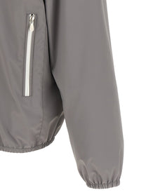 BRUNELLO CUCINELLI - BRUNELLO CUCINELLI - Logo embroidery windbreaker - Men’s Outerwear