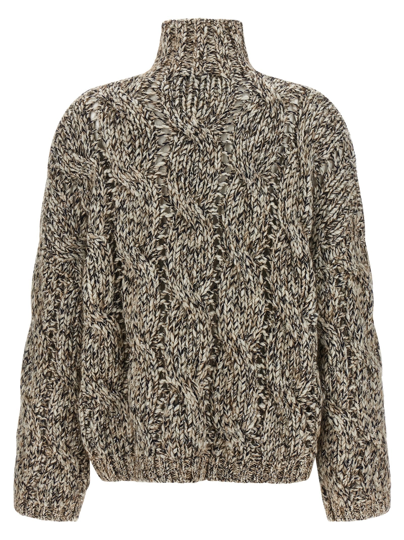 BRUNELLO CUCINELLI - BRUNELLO CUCINELLI - ’Dazzling Net’ sweater - Women’s Knitwear