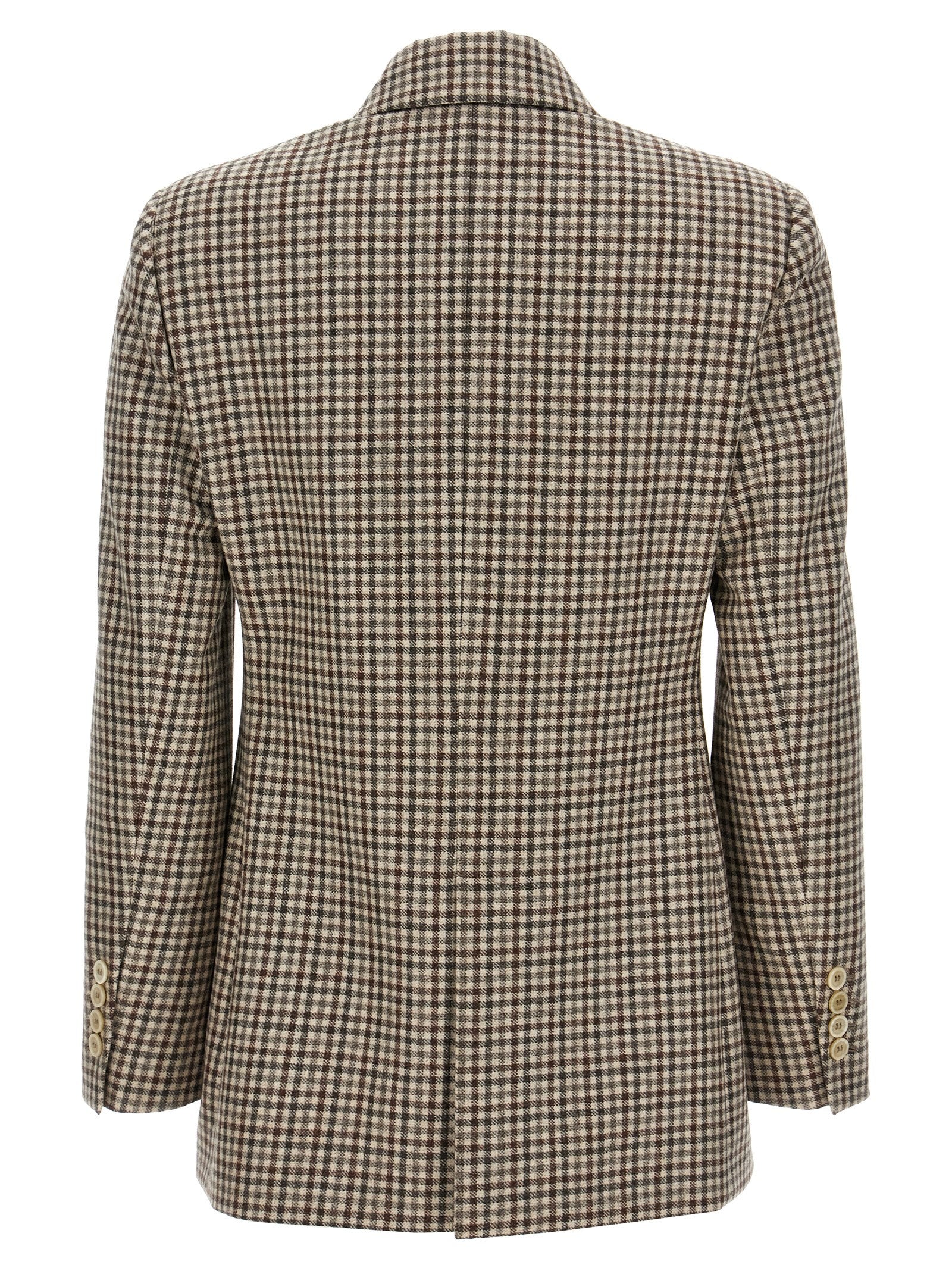 BRUNELLO CUCINELLI - BRUNELLO CUCINELLI - Blazer check Monile - Women’s Clothing