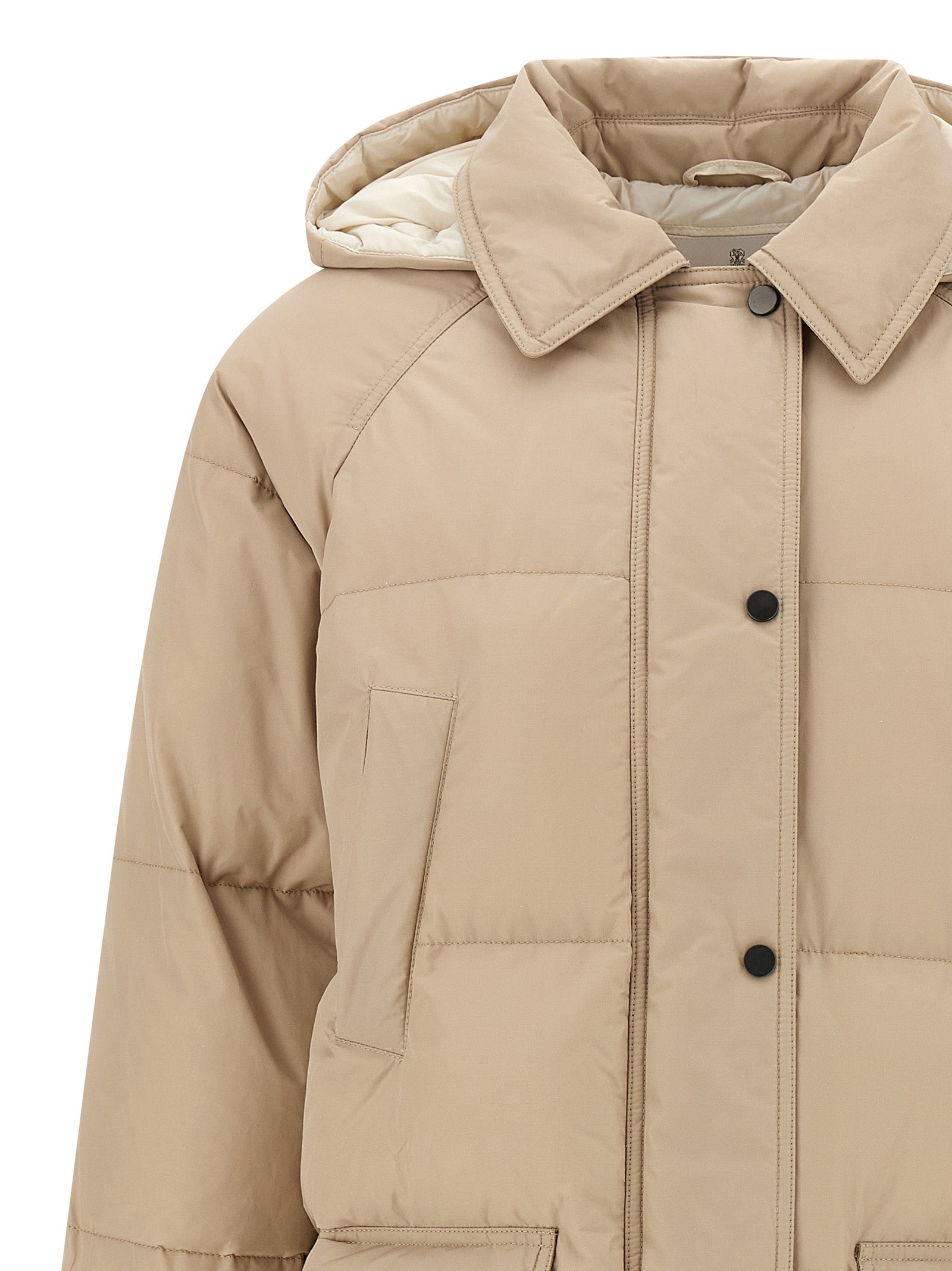 BRUNELLO CUCINELLI - BRUNELLO CUCINELLI - ’Shiny Zipper Pull’ down jacket - Women’s Outerwear