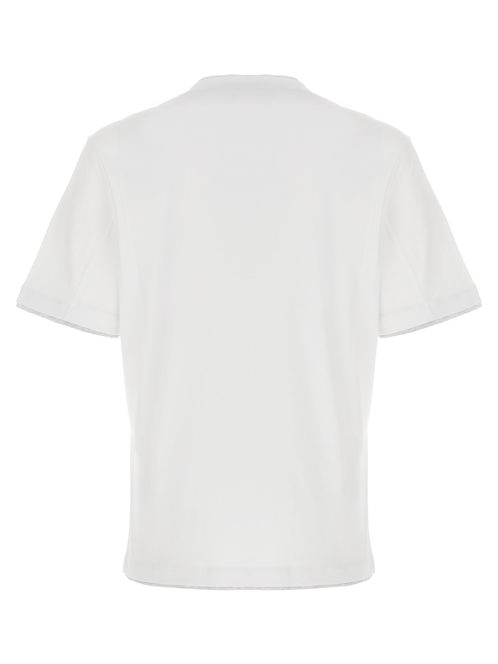 BRUNELLO CUCINELLI - BRUNELLO CUCINELLI - Double layer t-shirt - Men’s Top