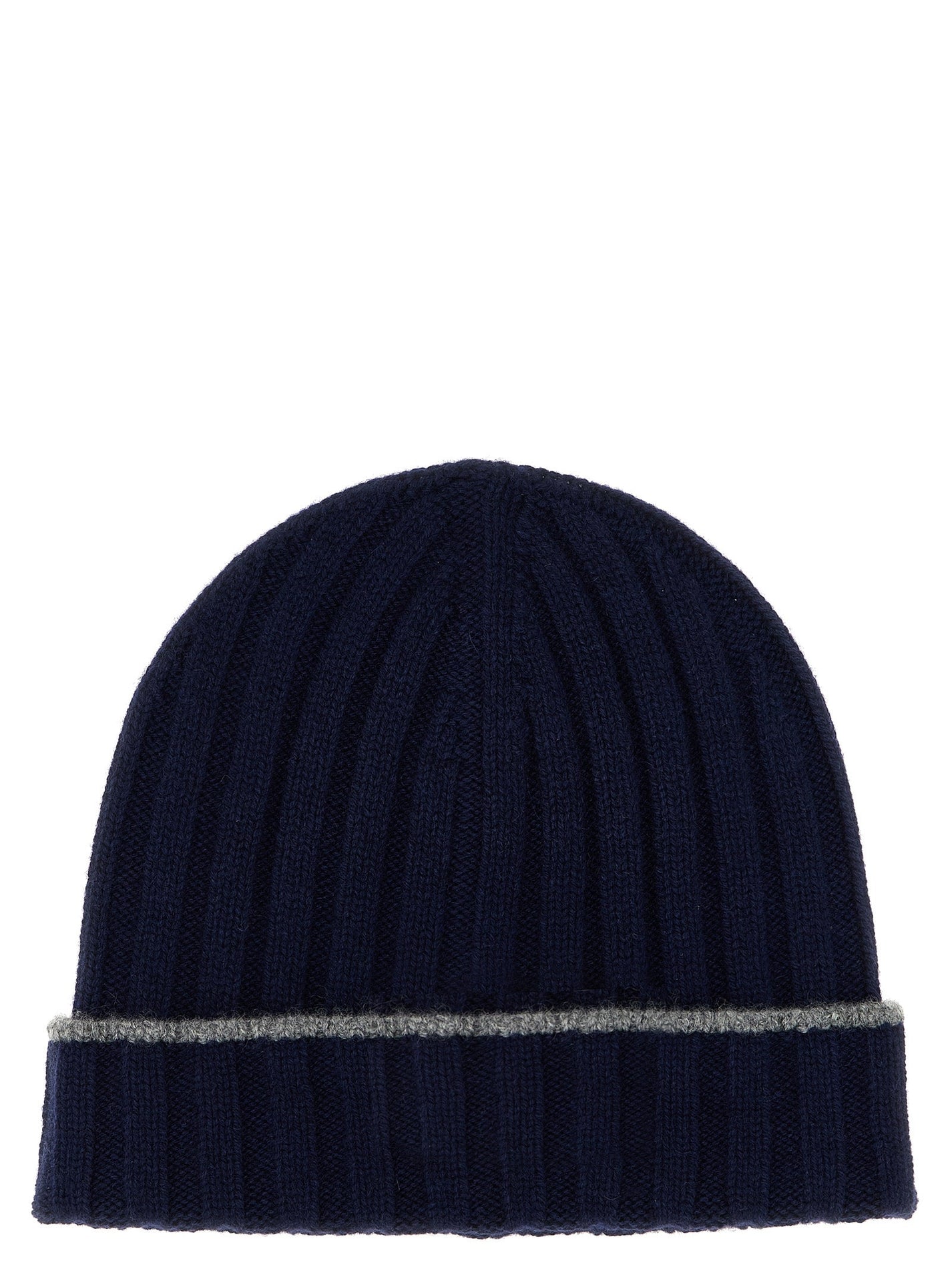 BRUNELLO CUCINELLI - BRUNELLO CUCINELLI - Cashmere turn-up beanie - Men’s Accessories