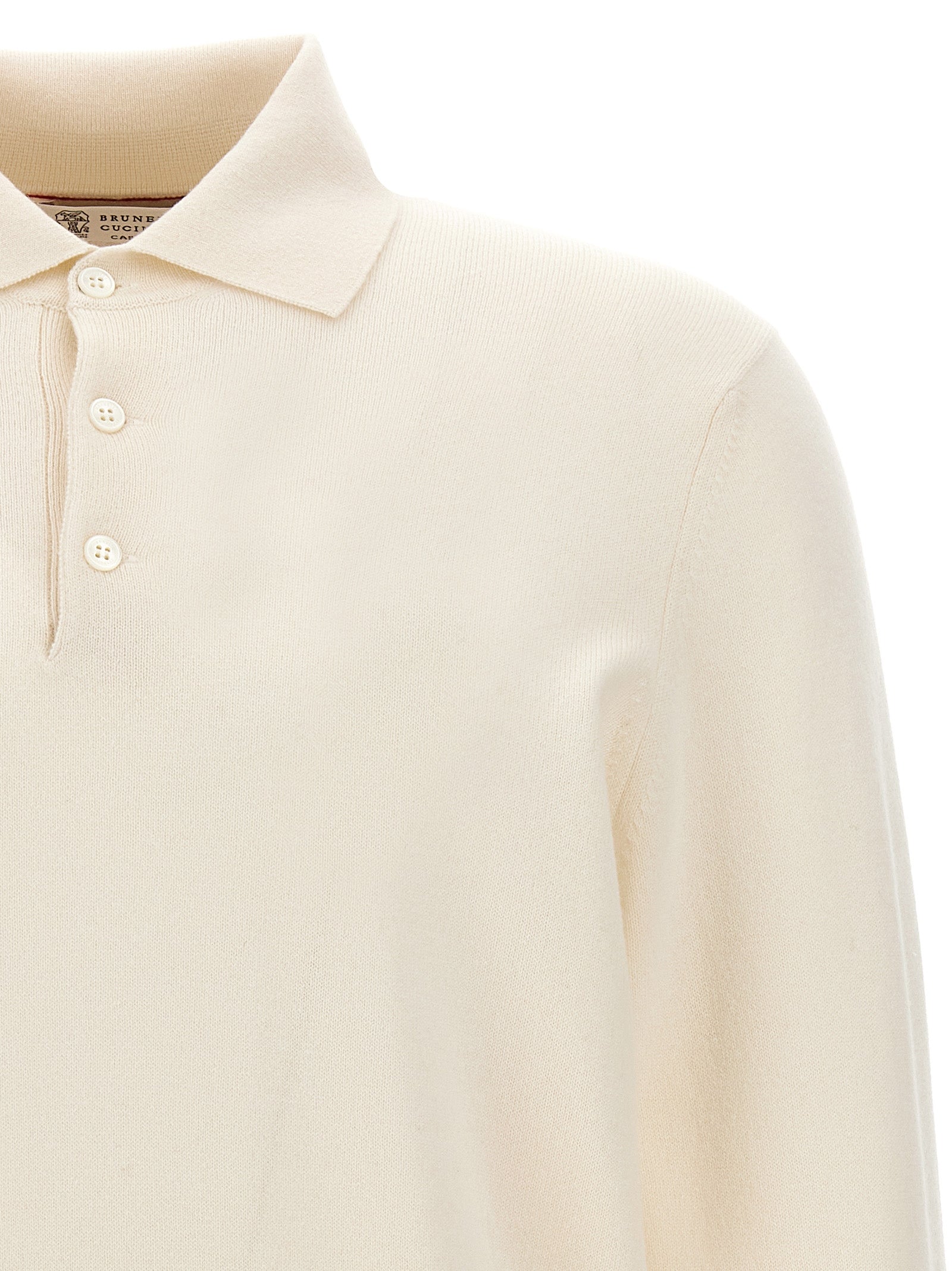 BRUNELLO CUCINELLI - BRUNELLO CUCINELLI - Cashmere polo shirt - Men’s Tops