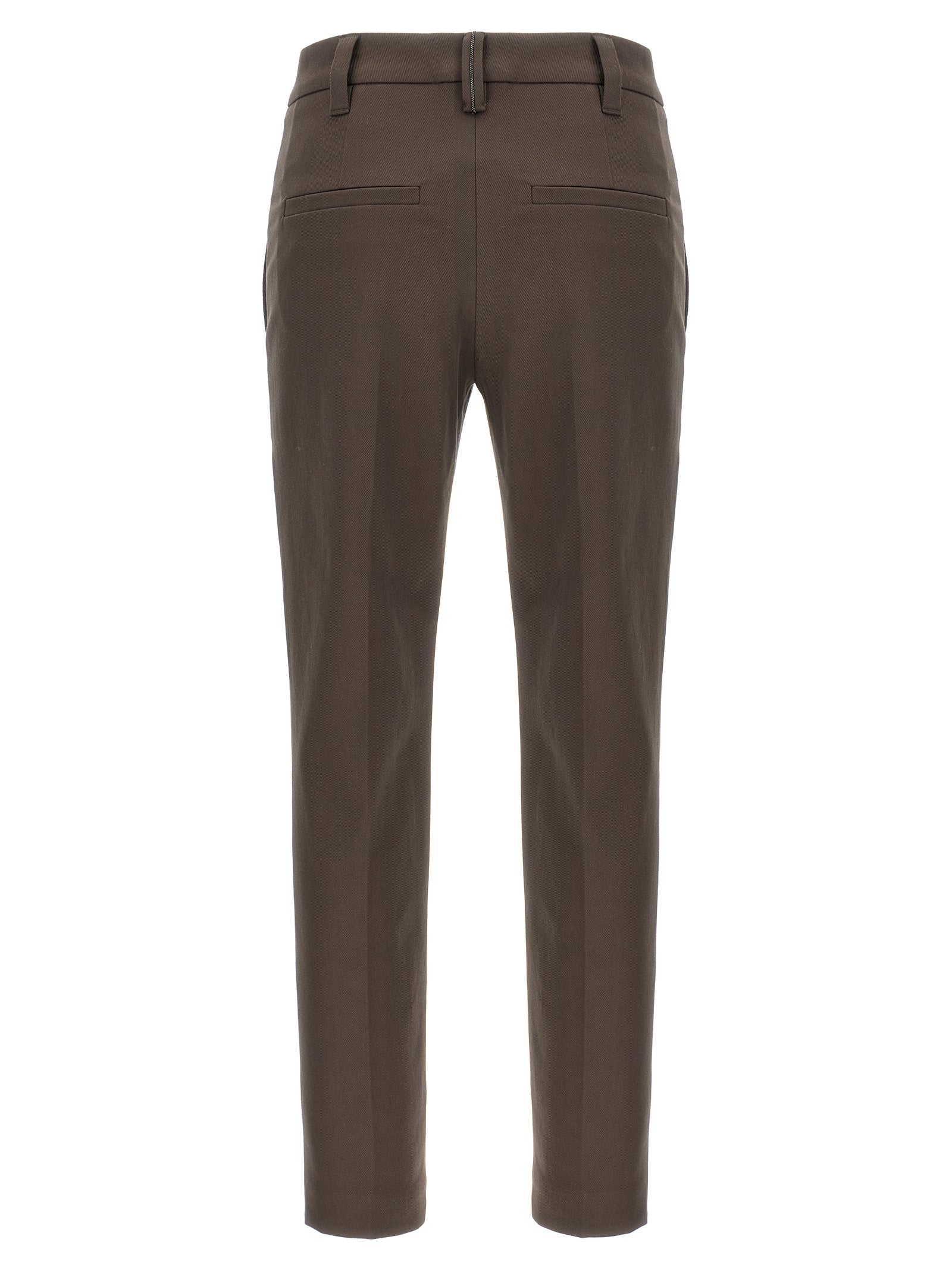 BRUNELLO CUCINELLI - BRUNELLO CUCINELLI - Monile cotton pants - Women’s Pants