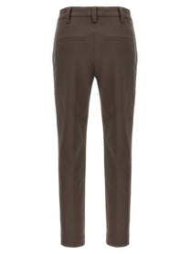BRUNELLO CUCINELLI - BRUNELLO CUCINELLI - Monile cotton pants - Women’s Pants