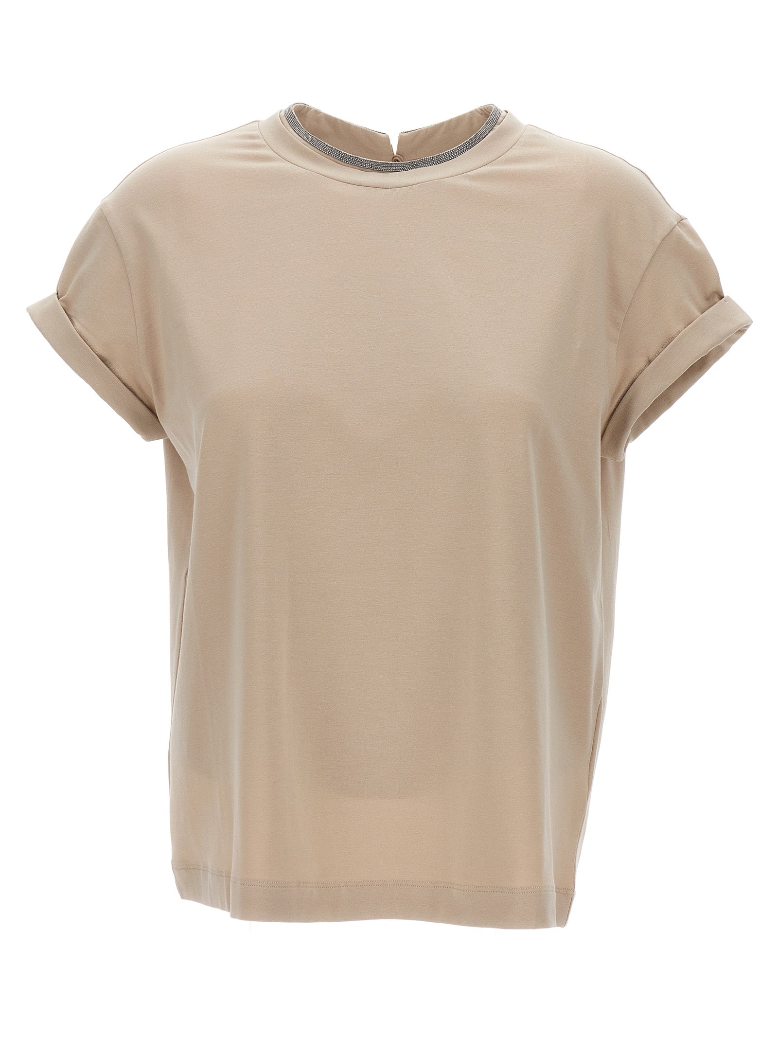 BRUNELLO CUCINELLI - BRUNELLO CUCINELLI - Monile T-shirt - Women’s Tops