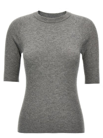 BRUNELLO CUCINELLI - BRUNELLO CUCINELLI - Lurex ribbed sweater - Women’s Knitwear