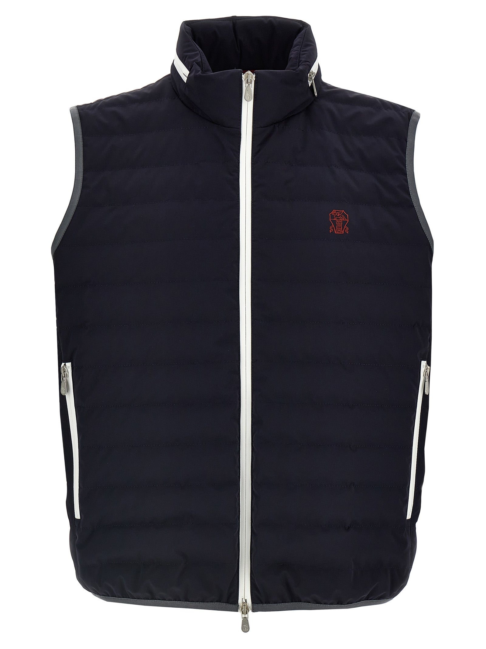 BRUNELLO CUCINELLI - BRUNELLO CUCINELLI - Logo vest - Men’s Outerwear