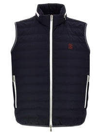 BRUNELLO CUCINELLI - BRUNELLO CUCINELLI - Logo vest - Men’s Outerwear