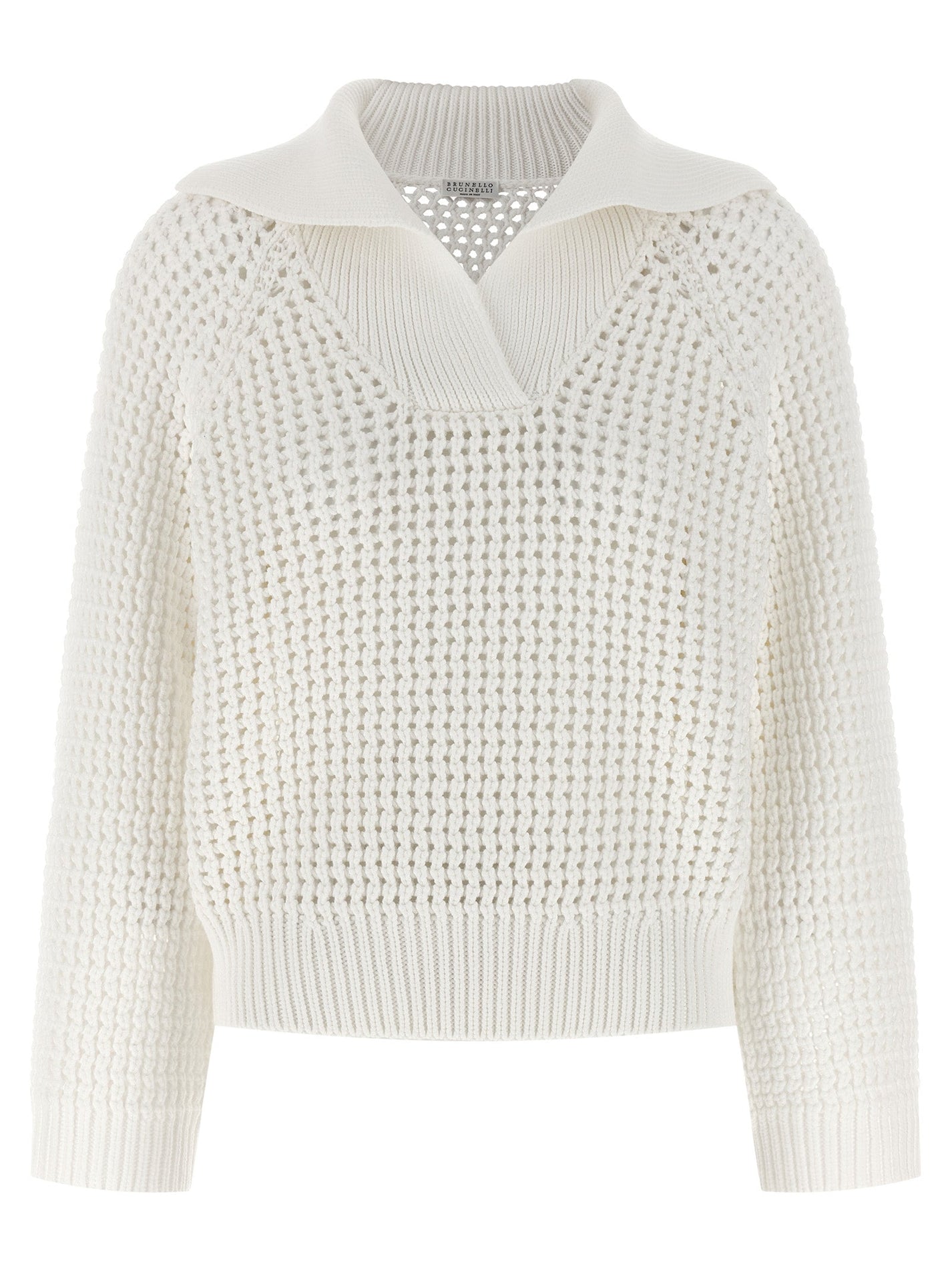 BRUNELLO CUCINELLI - BRUNELLO CUCINELLI - Openwork sweater - Women’s Knitwear