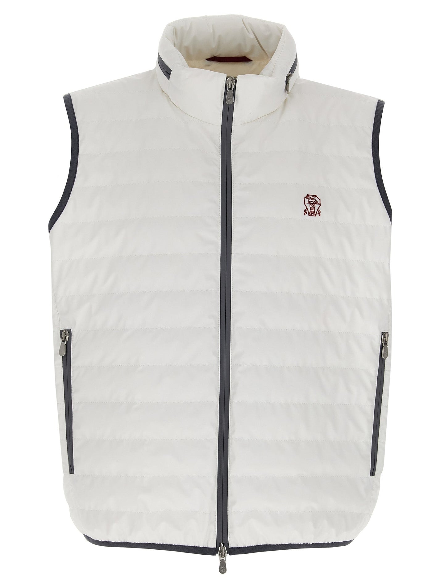 BRUNELLO CUCINELLI - BRUNELLO CUCINELLI - Logo vest - Men’s Outerwear