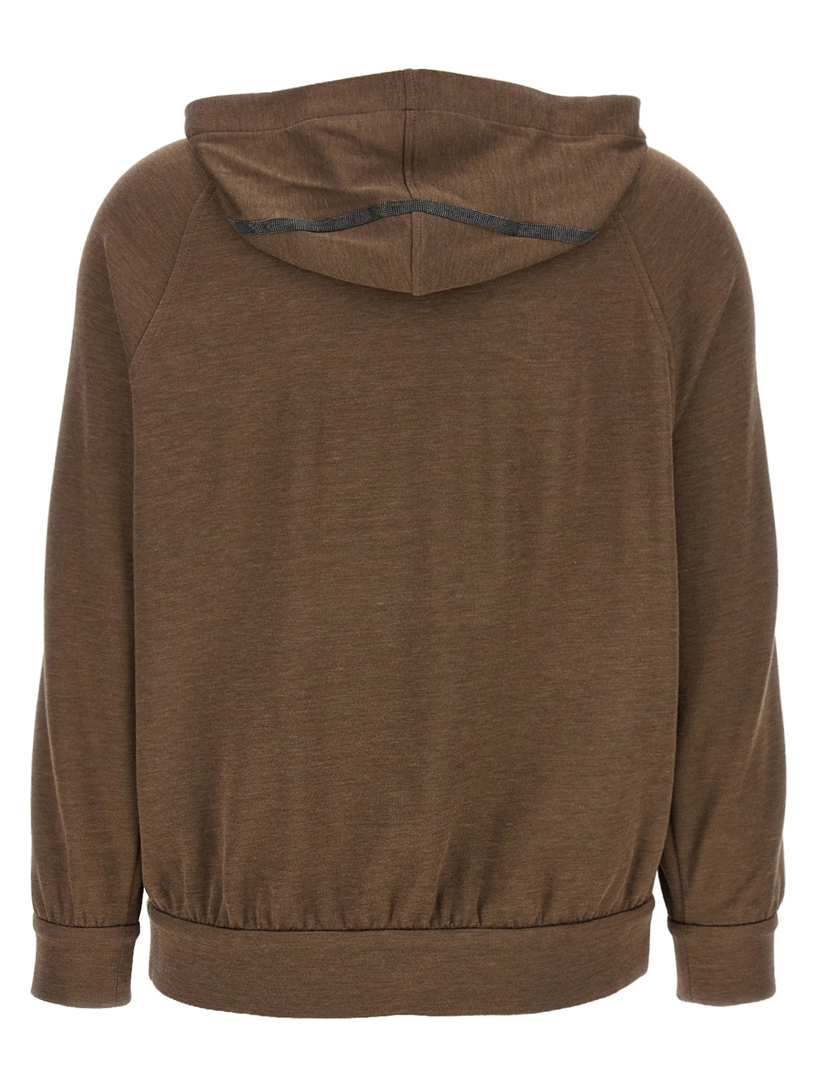 BRUNELLO CUCINELLI - BRUNELLO CUCINELLI - ’Shiny Trims’ hoodie - Women’s Sweatshirts