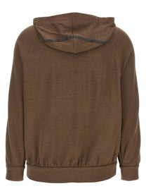 BRUNELLO CUCINELLI - BRUNELLO CUCINELLI - ’Shiny Trims’ hoodie - Women’s Sweatshirts