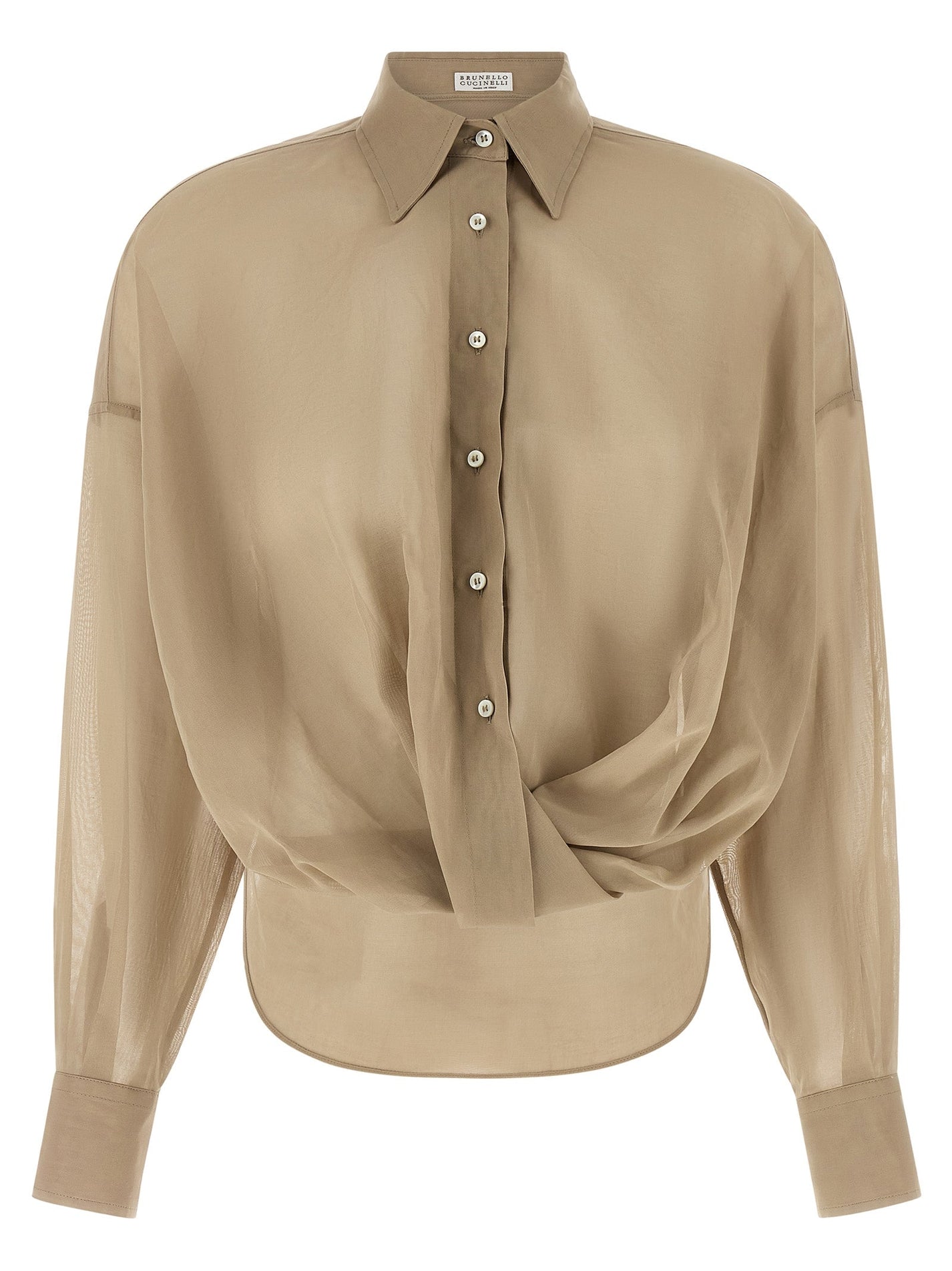 BRUNELLO CUCINELLI - BRUNELLO CUCINELLI - Taffeta shirt - Women’s Tops