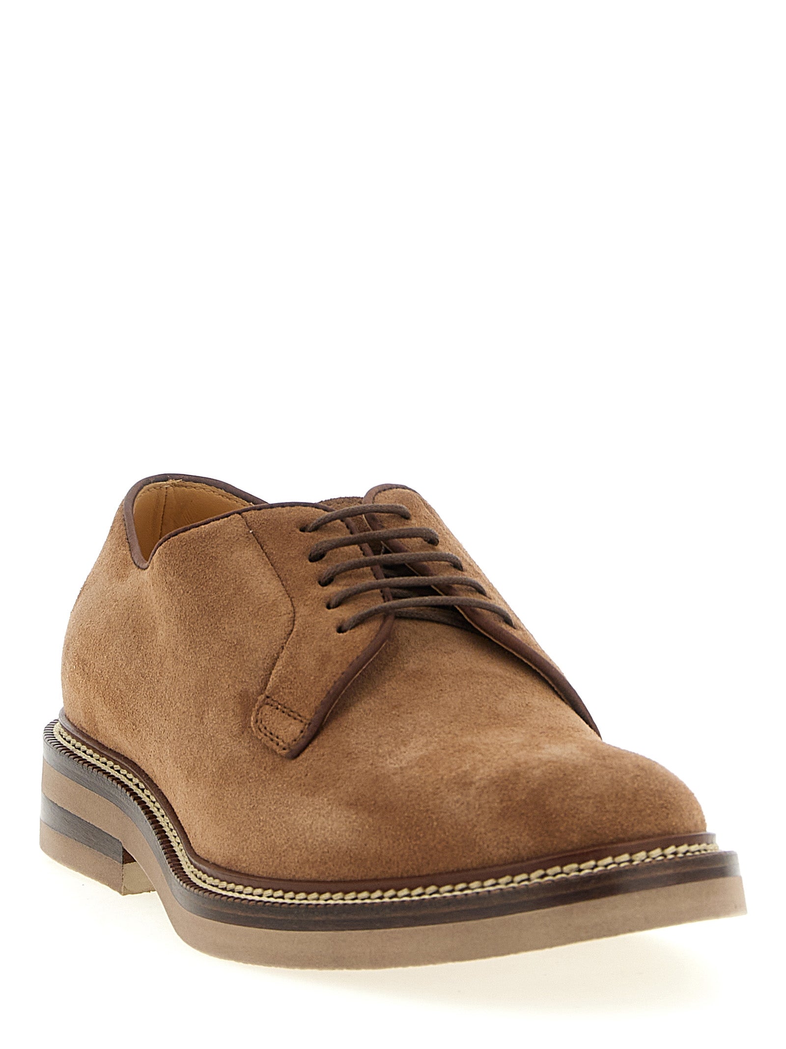 BRUNELLO CUCINELLI - BRUNELLO CUCINELLI - Suede derby - Men’s Shoes