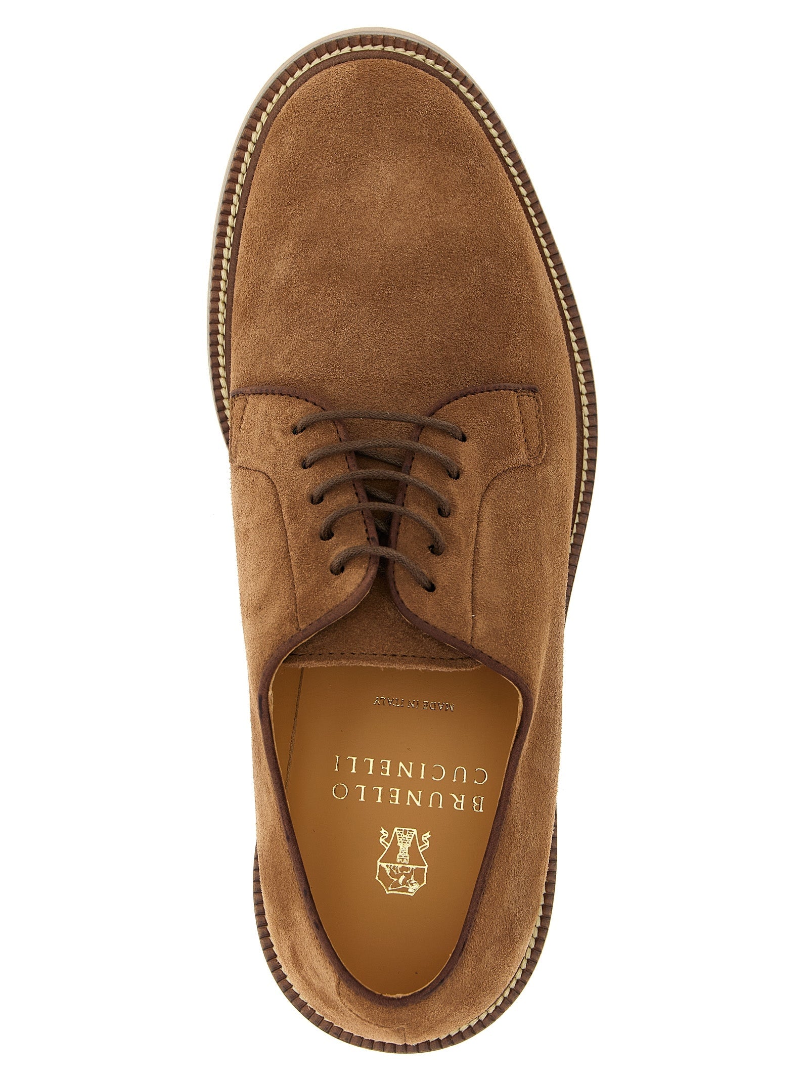 BRUNELLO CUCINELLI - BRUNELLO CUCINELLI - Suede derby - Men’s Shoes