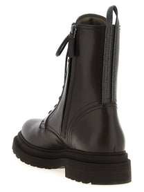 BRUNELLO CUCINELLI - BRUNELLO CUCINELLI - ’Shiny Loop Detail’ combat boots - Women’s Shoes