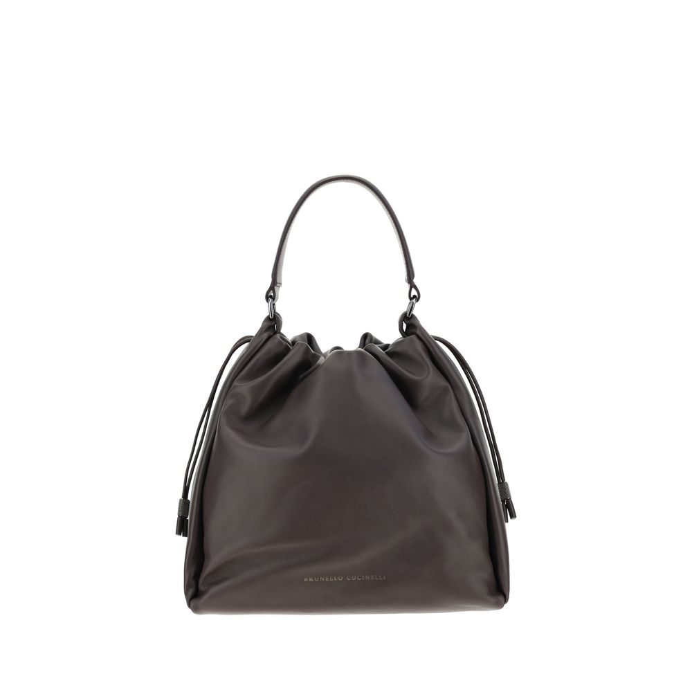 Brunello Cucinelli - Brunello Cucinelli Leather Shoulder Bag - Women’s Bags