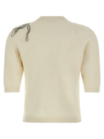 BRUNELLO CUCINELLI - BRUNELLO CUCINELLI - ’Shiny Flower Embroidery’ sweater - Women’s Knitwear