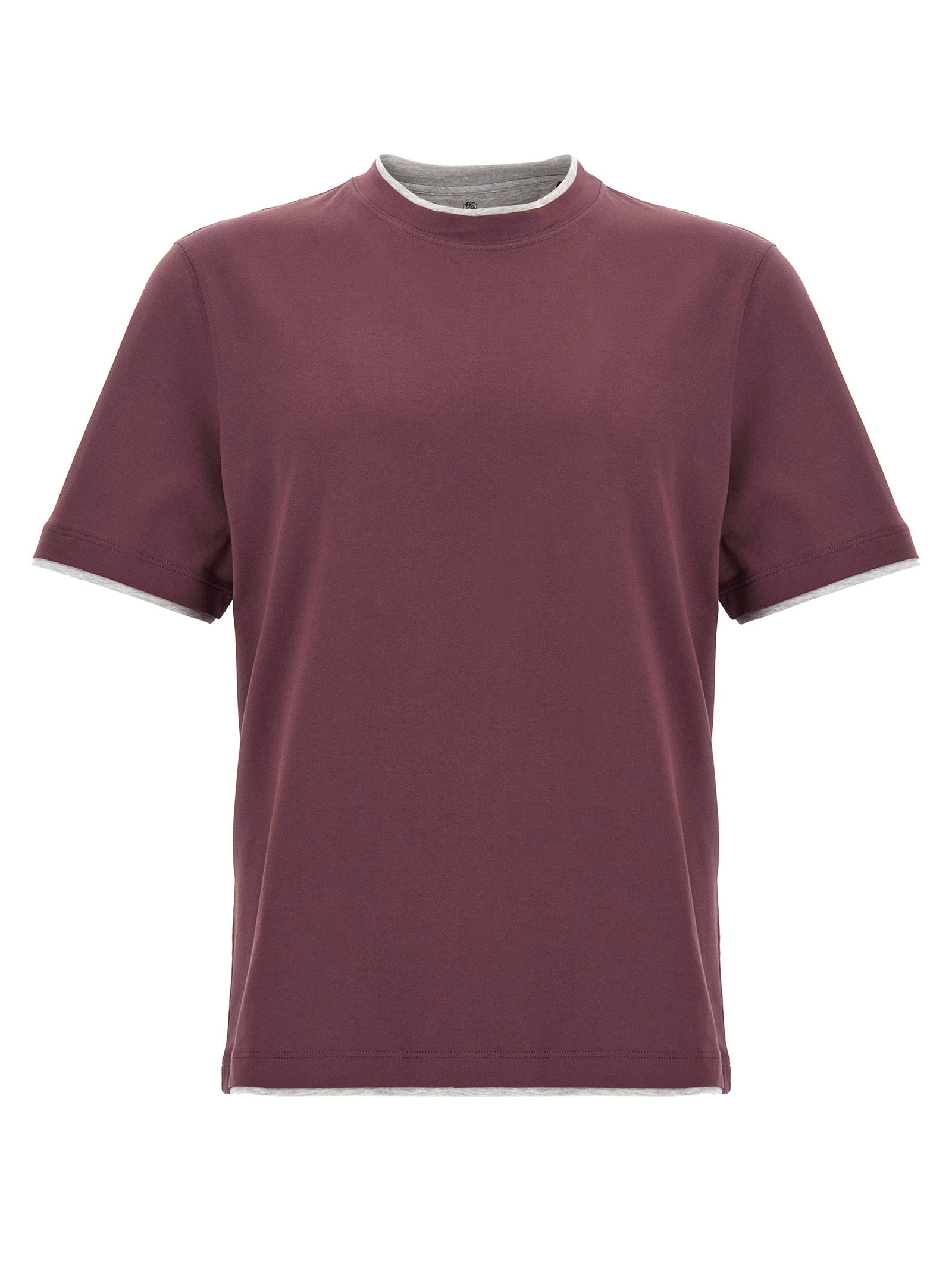 BRUNELLO CUCINELLI - BRUNELLO CUCINELLI - Double layer t-shirt - Men’s Tops