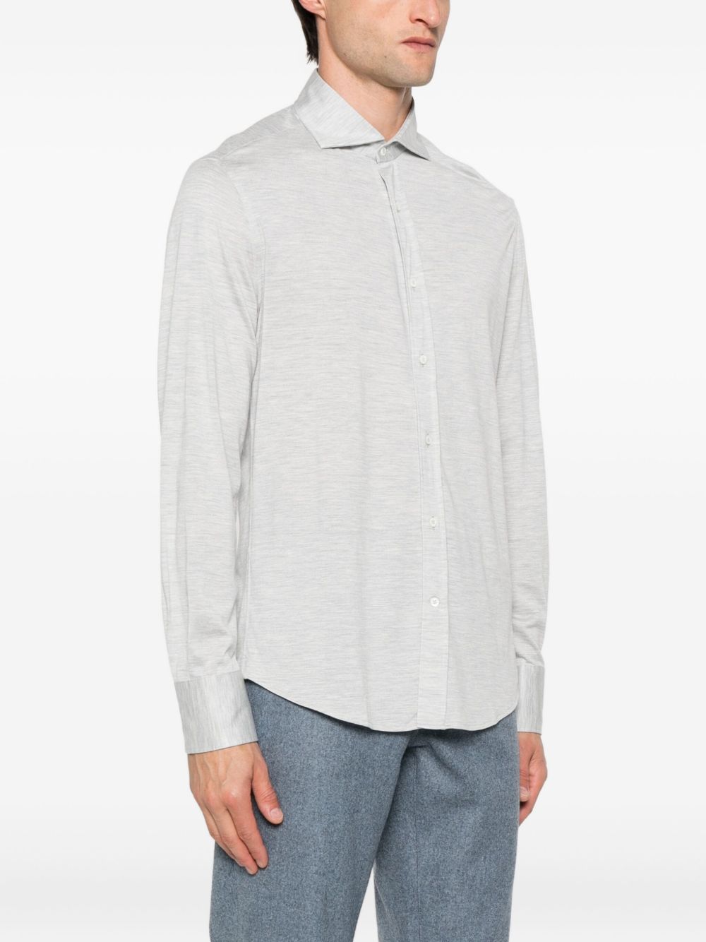 Brunello Cucinelli - Brunello Cucinelli Shirts Light Grey - Shirts