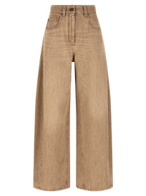 BRUNELLO CUCINELLI - BRUNELLO CUCINELLI - ’Wide’ jeans - Women’s Bottoms