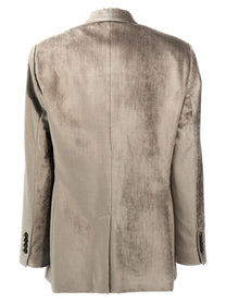 BRUNELLO CUCINELLI - BRUNELLO CUCINELLI - Single-breasted chenille blazer - Women’s Clothing
