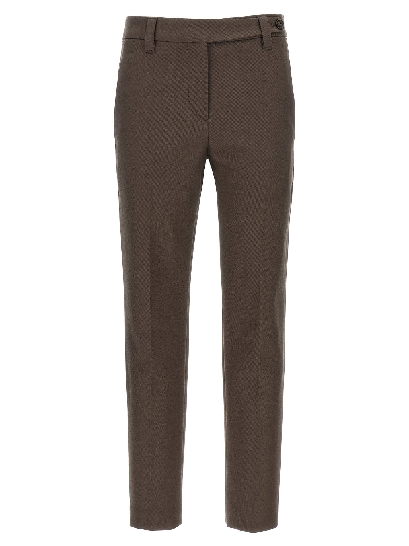 BRUNELLO CUCINELLI - BRUNELLO CUCINELLI - Monile cotton pants - Women’s Pants
