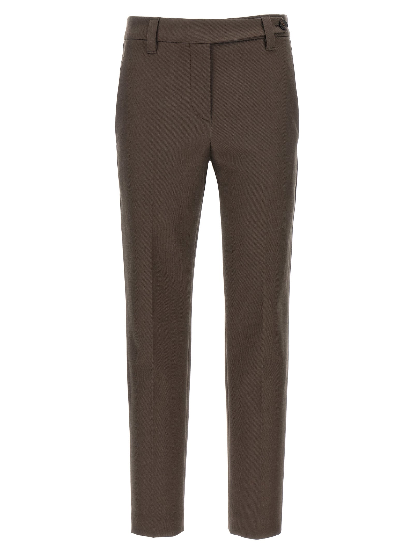 BRUNELLO CUCINELLI - BRUNELLO CUCINELLI - Monile cotton pants - Women’s Pants