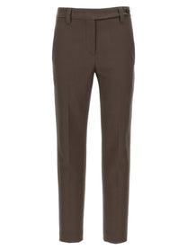 BRUNELLO CUCINELLI - BRUNELLO CUCINELLI - Monile cotton pants - Women’s Pants