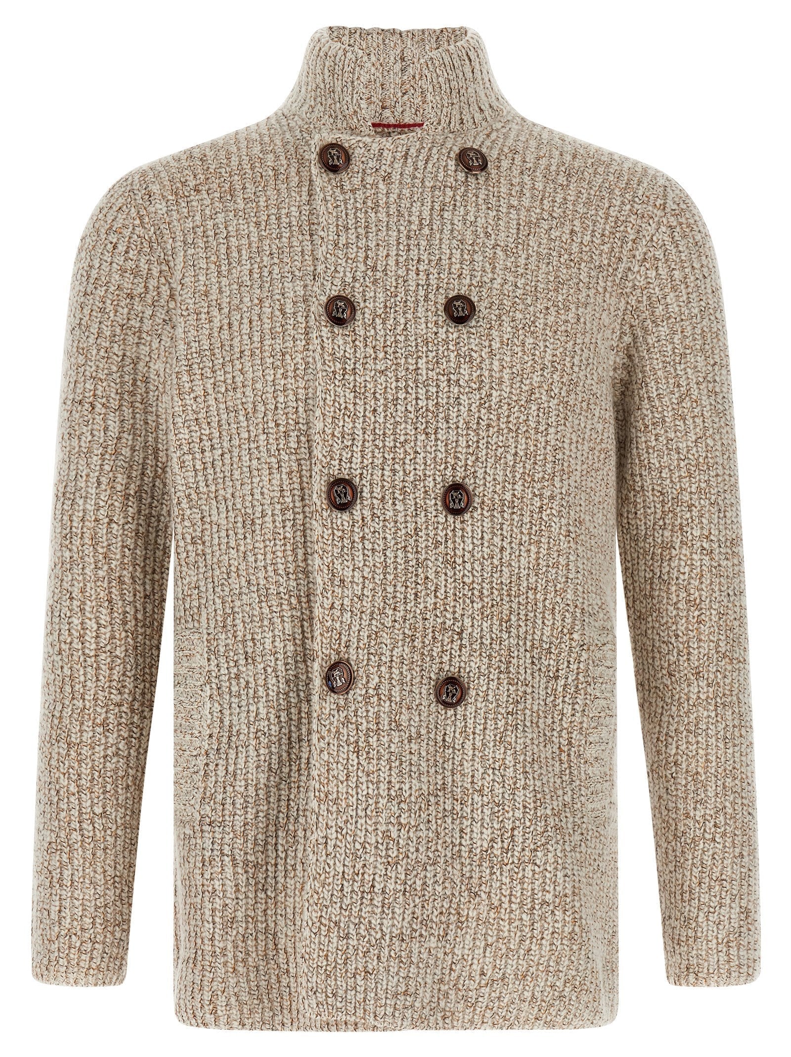 BRUNELLO CUCINELLI - BRUNELLO CUCINELLI - Cardigan Mouliné - Men’s Knitwear