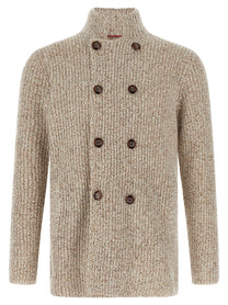 BRUNELLO CUCINELLI - BRUNELLO CUCINELLI - Cardigan Mouliné - Men’s Knitwear