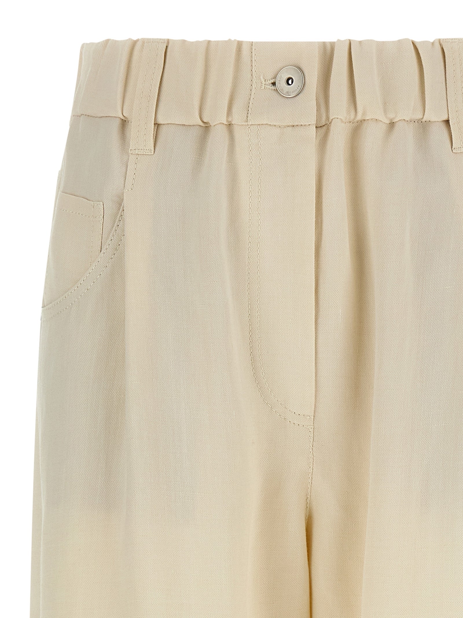 BRUNELLO CUCINELLI - BRUNELLO CUCINELLI - Linen trousers - Women’s Pants