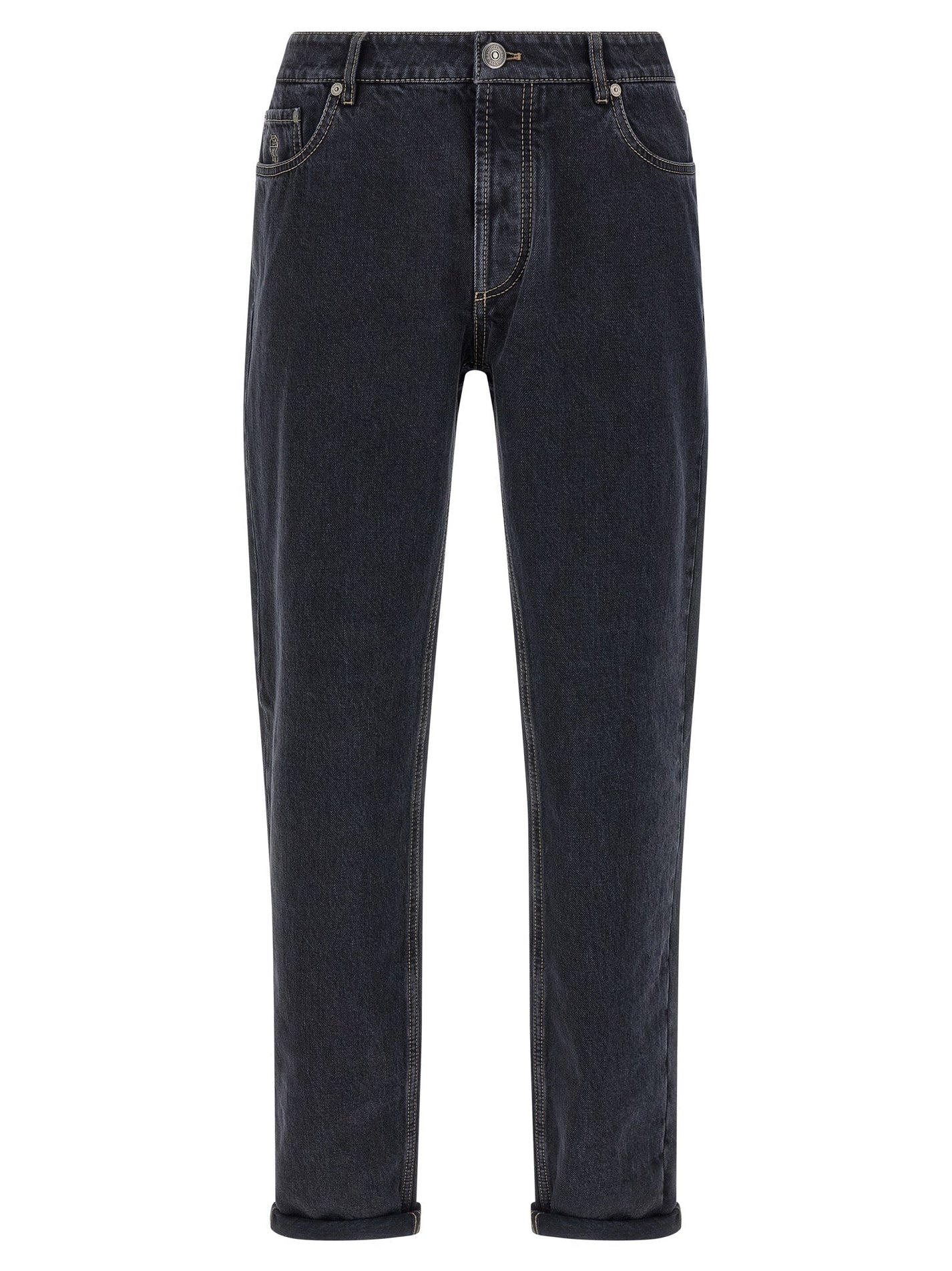 BRUNELLO CUCINELLI - BRUNELLO CUCINELLI - Garment-dyed jeans - Men’s Bottoms