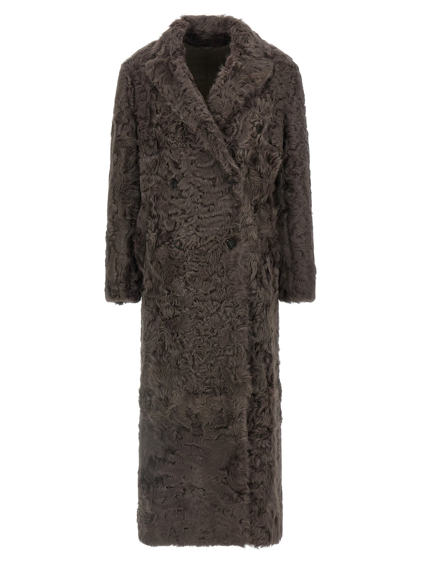 BRUNELLO CUCINELLI - BRUNELLO CUCINELLI - Wavy shearling coat - Women’s Outerwear