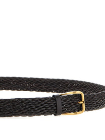 BRUNELLO CUCINELLI - BRUNELLO CUCINELLI - Braided leather belt - Men’s Accessories