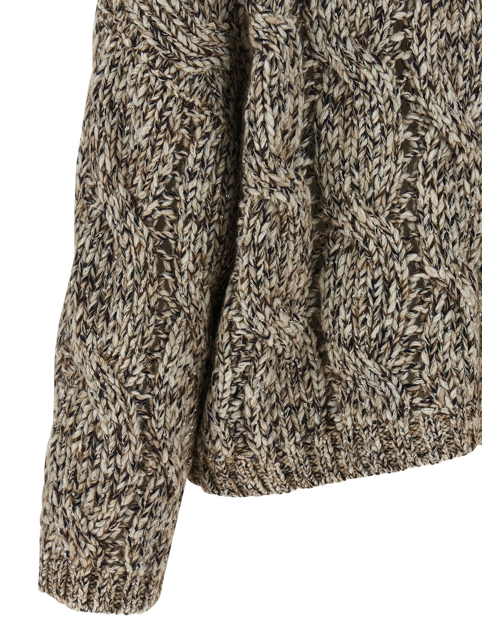 BRUNELLO CUCINELLI - BRUNELLO CUCINELLI - ’Dazzling Net’ sweater - Women’s Knitwear