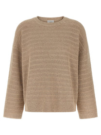 BRUNELLO CUCINELLI - BRUNELLO CUCINELLI - Diamond Cotton sweater - Women’s Knitwear