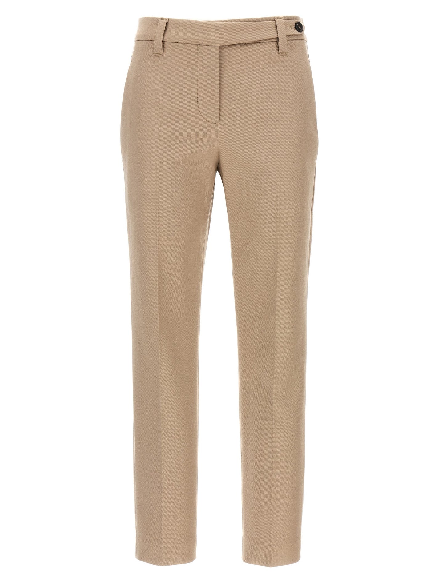 BRUNELLO CUCINELLI - BRUNELLO CUCINELLI - Monile cotton pants - Women’s Pants